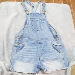 Jean Overall Shorts